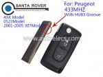 Peugeot 307 2001-2005 Year 2 Button Flip Remote VA2 No Groove Blade