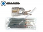 10pcs Unlock Hook Picks Locksmith Tools With 7 Pins Practice Padlocks Lock Trainer