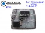 Toyota Remote 2 Button Set 48020(Japan Model) 314.4Mhz