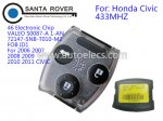 Honda Civic 3 Button Remote (433Mhz)