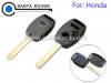 Honda Accord Civic CRV Pilot Fit Remote Key Shell 2+1 Button No Chip Slot
