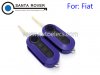Fiat 500 Bravo Ducato Flip Remote Key Shell Cover 3 Button Purple