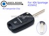 KIA Sportage Flip Remote Key 3 Button 433Mhz 46 Transponder Chip