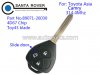 Toyota Asia Camry 3 button Remote Key 4D67 Chip 314.4Mhz(Slide Door)