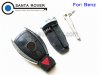 Mercedes Benz E C R CL GL SL Chrome Smart Remote Key Case Shell 4B set