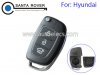 Hyundai ix45 Santa Fe Flip Folding Remote Key Sehll Case 3 Button