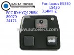 Lexus ES330 LS430 Remote Interior 3 Button HYQ12BBK 314Mhz