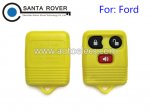 Ford Mercury Remote Key Cover Shell 3 Button Yellow