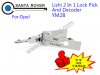 YM28 Lishi 2 in 1 Lock Pick and Decoder For Opel