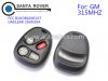 GM 3+1 Button Remote Control KOBLEAR1XT 315Mhz