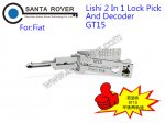 GT15 Lishi 2 in 1 Lock Pick and Decoder For Fiat