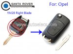 Opel Agile Vectra Novo Montana Corsa Modified Flip Remote Key Case 2 Button YM28 Right Blade