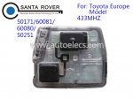 Toyota Remote 2 Button Set 50171 60081 60080 50251 433Mhz