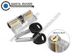 AB KABA Lock Transparent Cutaway Inside View of Practice Padlock Pick Lock Training Skill Pick for Locksmith Beginner