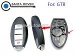 GTR Smart Remote Key Shell Case 3+1 Button With Plastic Plug