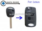 Lexus IS200 LS400 RX300 GS300 CONVERSION Modified Flip Remote Key Case 2 Button
