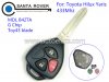 Toyota Hilux Yaris 3 Button Remote Key 433Mhz G Chip Toy43 Blade