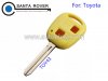 Toyota Corolla Camry Prado RAV4 Remote Key Case Shell Yellow 2 Button Toy43 Blade