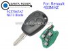 Renault Clio Kangoo Master Remote Key 3 Button PCF7947AT NE73 Blade 433Mhz