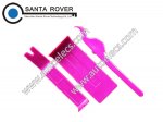 3-in-1 Plastic Crowbar Wedge Locksmith Tool Set Purplish Red