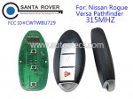 2008 - 2011 Nissan Rogue Versa Pathfinder Remote Key 3B CWTWBU729 with Emergency Key