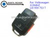 Volkswagen VW Remote Key Square Head 4 Button (315Mhz,1J0 959 753 T)
