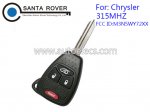 Chrysler Dodge Jeep 3+1button Remote Key M3N5WY72XX