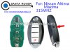 2007 - 2014 Nissan Altima Maxima Smart Remote Key 4B Trunk KR55WK48903 KR55WK49622 with Emergency Key