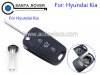 Hyundai Kia Flip Remote Key Shell Cover 3 Button