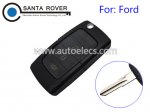 South American Ford Folding Flip Remote Key Shell 3 Button