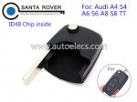 Audi Remote Key Flip Head ID48 Chip Inside
