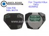 Toyota Tokai Riki 3 Button Hilux Yaris Remote 433MHz