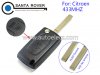 Citroen C5 Flip Remote Key 0536 New Model with Lamp 3 button 433Mhz