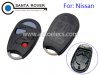 Nissan A33 Remote Key Cover 3+1 Button