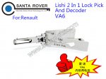 VA6 Lishi 2 in 1 Lock Pick and Decoder For Renault