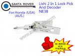 NE38 Lishi 2 in 1 Lock Pick and Decoder For Honda(USA) (AUS)