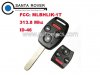 Honda 3+1 Button Remote Key(USA) MLBHLIK-1T