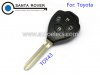 Toyota Rav4 Corolla Hilux Remote Key Case Shell 4 Button Toy43 Blade