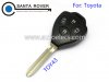 Toyota Rav4 Corolla Hilux Remote Key Case Shell 4 Button Toy43 Blade