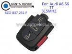 Audi Remote (F) 3+1 Button 8ZO 837 231 F 315Mhz