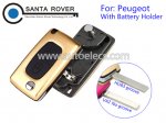 Peugeot 307 407 408 Folding Remote Key 2 Button Gold(With Battery Holder)