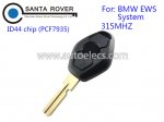 BMW EWS Remote Key 315Mhz 3 Buttons HU58 Blade
