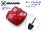 Mitsubishi Lancer EX 3 Button Remote Key Interior