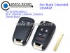 Buick Chevrolet 4+1 Button Flip Remote Key 315Mhz Chinese Board