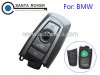 BMW 5 7 Series Smart Remote Key Case Cover 4 Button Silver