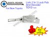 TOY2 Track Lishi 2 in 1 Lock Pick and Decoder For New Toyota