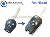 Modified Nissan Sentra Rogue Juke Cube Flip Folding Remote Key Case 3 Button