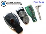 Mercedes Benz Silver Smart Key MB Chrome Remote entry 433mhz Euro