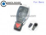 Mercedes Benz Silver Smart Key Case BGA Remote 4 button MB Chrome shell