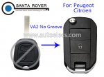 Peugeot 307 Citroen C5 Modified Flip Folding Remote Key Cover 2 Button VA2 Blade